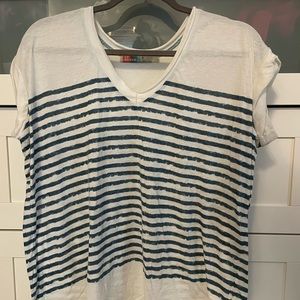 Free People oversized v-neck top